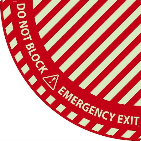 Nmc WALKON DOOR SWING FLOOR SIGN, GWFS103 GWFS103